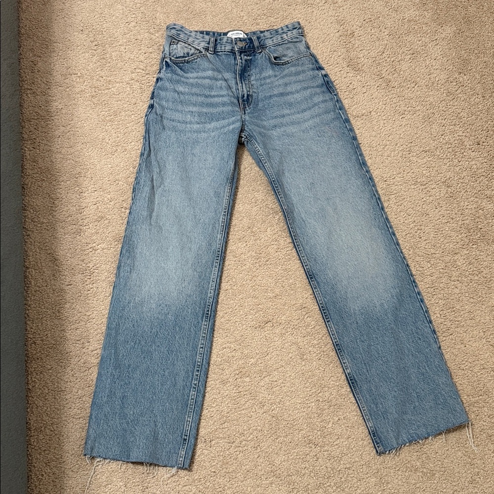 Pull&Bear Denim Jeans with Silver Button